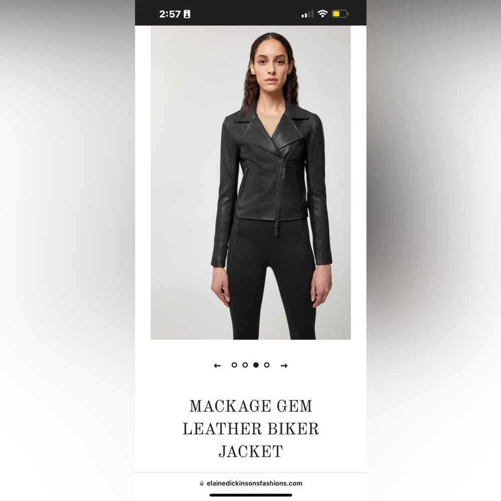 Mackage Gem leather jacket